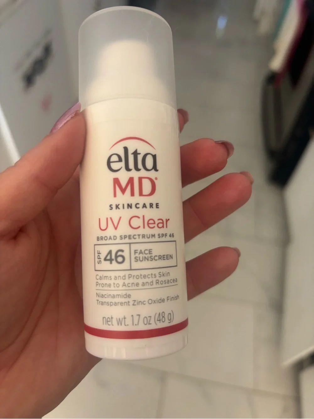 EltaMD Skincare UV Clear SPF 46 Facial Sunscreen - White & Red Accents